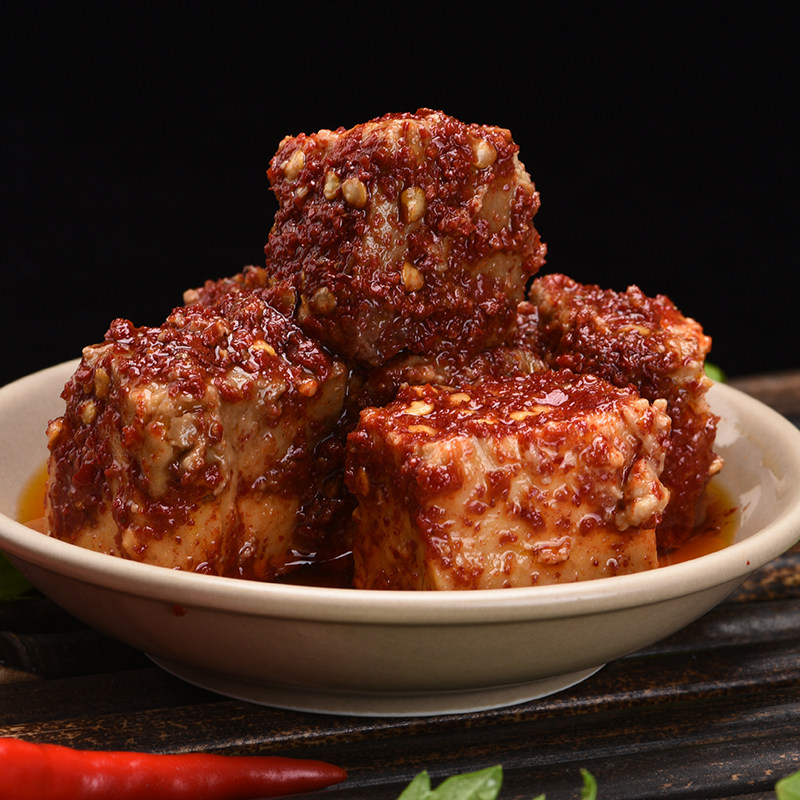 茶陵豆腐乳湖南株洲土特产农家自制手工香辣下饭豆腐乳