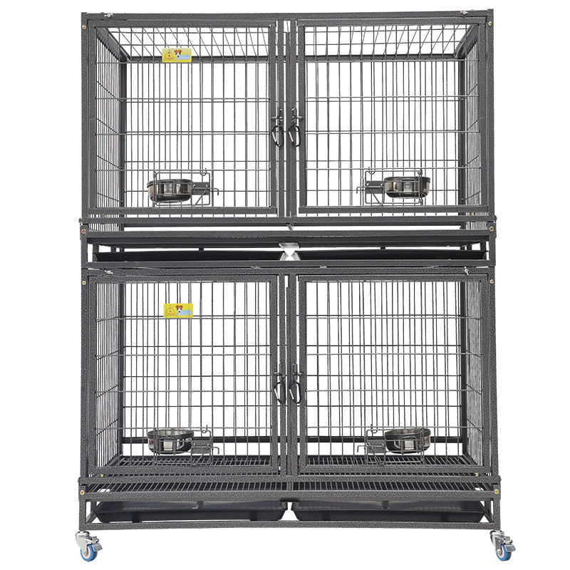 乐佳自营繁殖笼子母笼双门狗笼方两层笼子