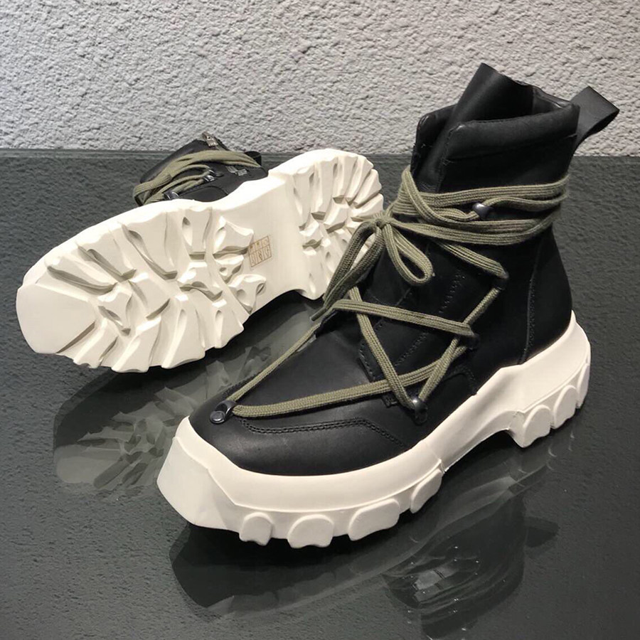 rickro五芒星高帮鞋皮靴主线新款暗黑先锋高街时装靴