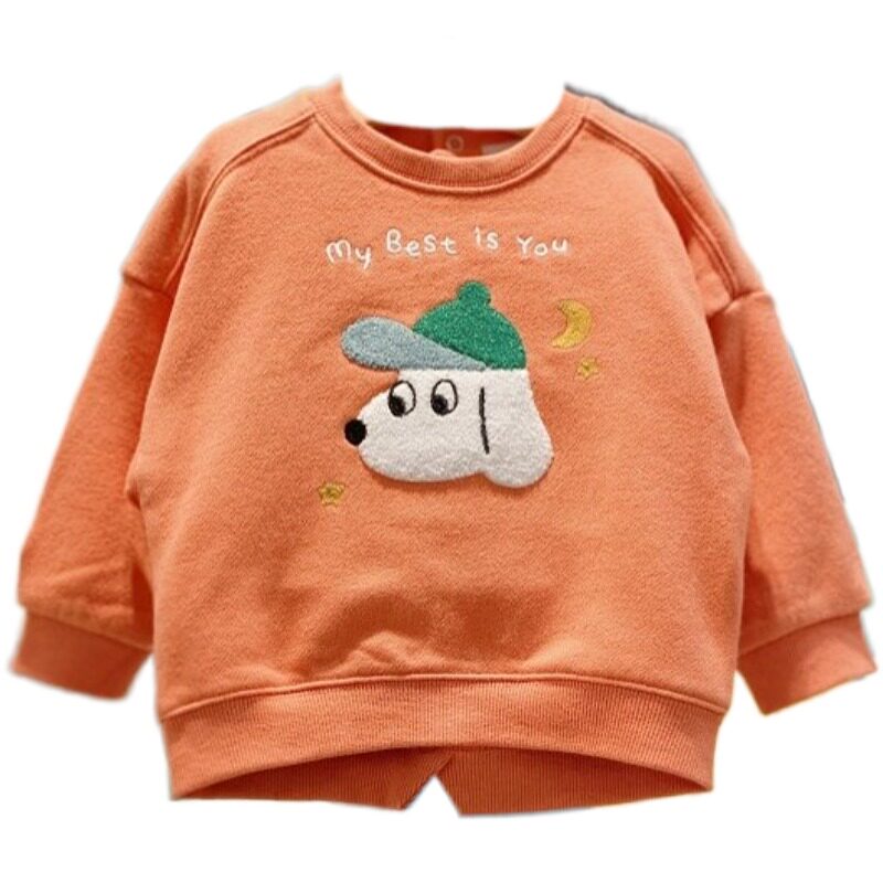 打折bluedog蓝狗韩国童装代购2022冬款儿童卡通t恤