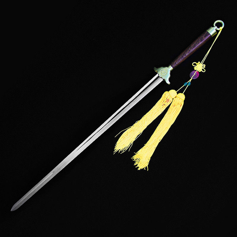 弘岳武当太极剑双手不锈钢软剑未开开刃陈师行武术表演太极剑