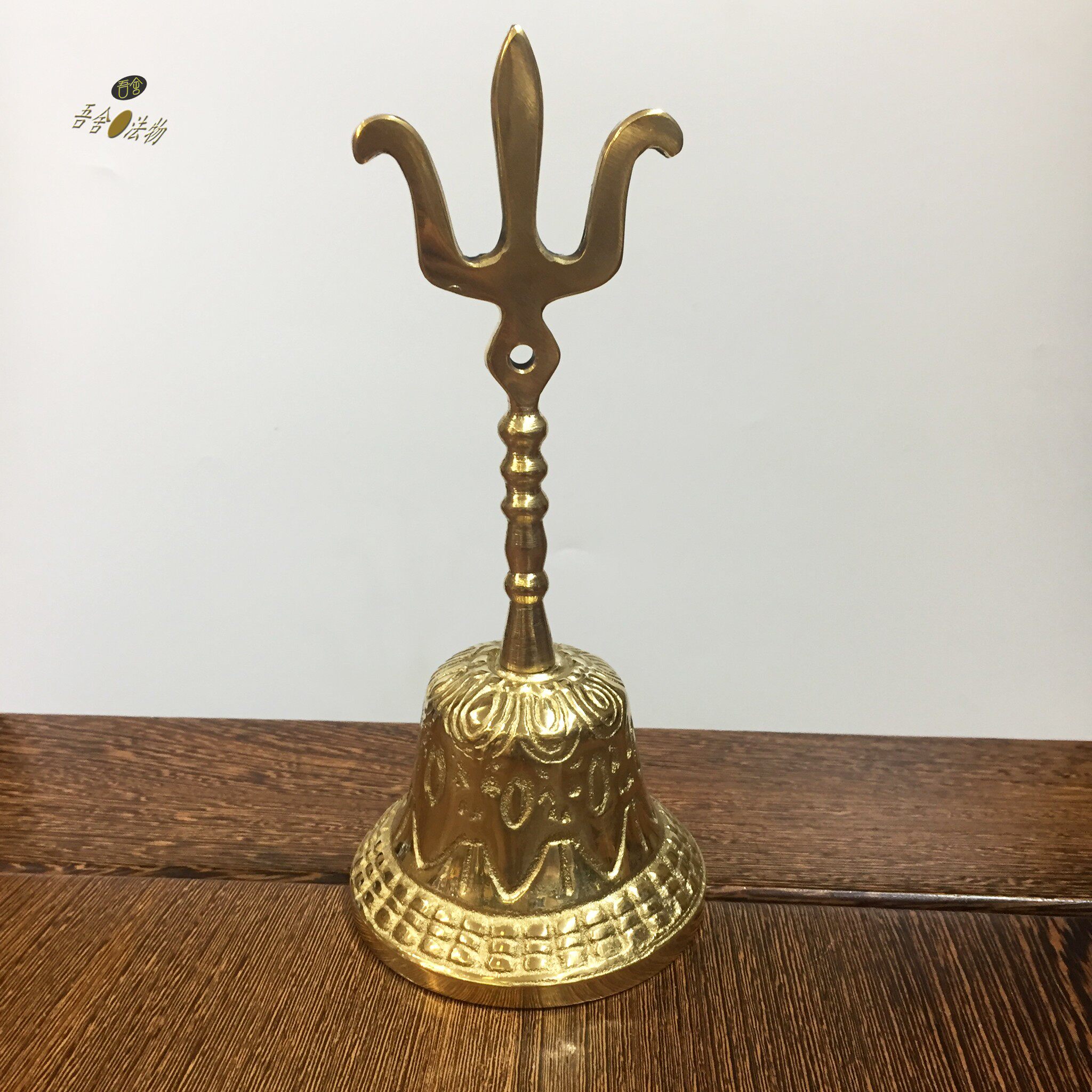 铃铛吾舍黄铜三清三叉道教法器用品复古大号其他