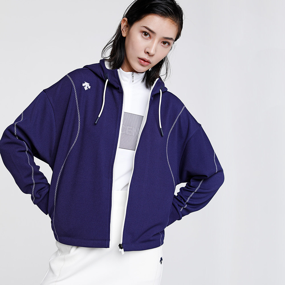 descente迪桑特sportsstyle女子棒球针织运动外套d0132ikt71运动茄克