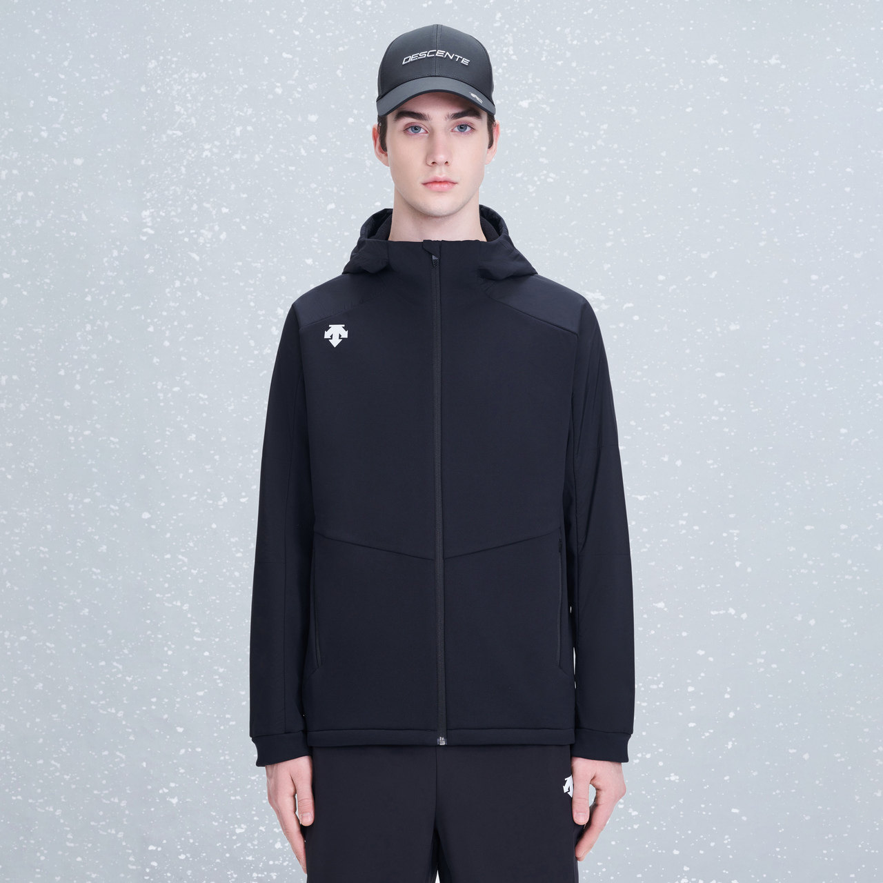 descente迪桑特running系列男子上衣两件件套秋冬运动茄克