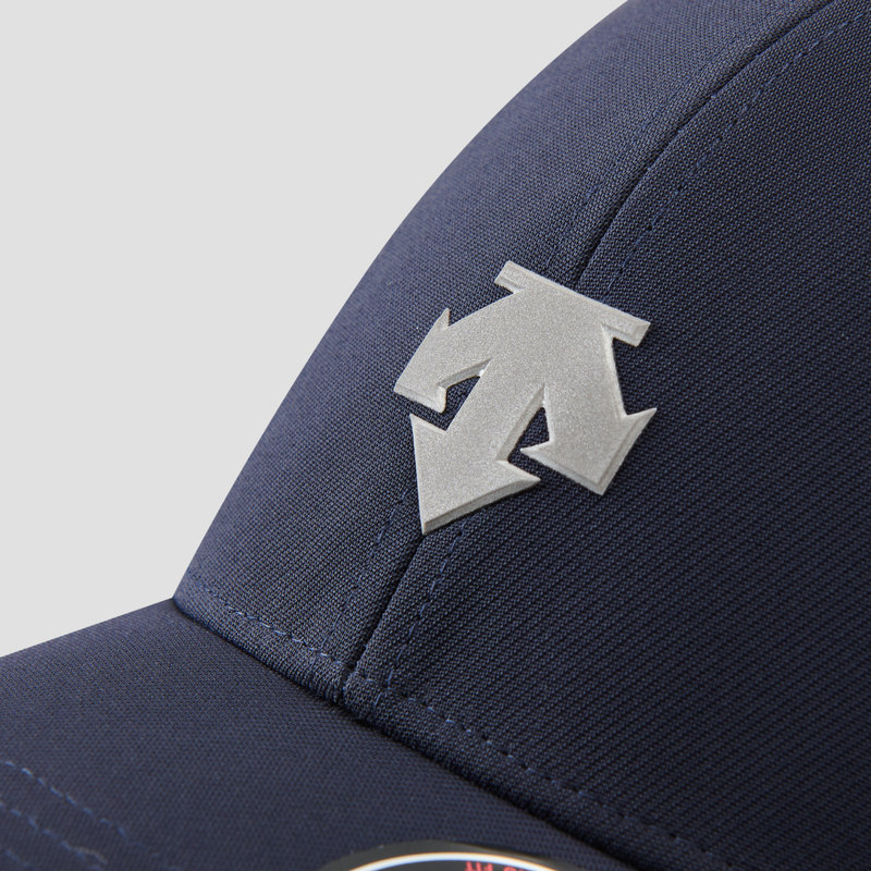 descente迪桑特舒适透气运动休闲男女女同棒球帽弯檐鸭舌帽运动帽