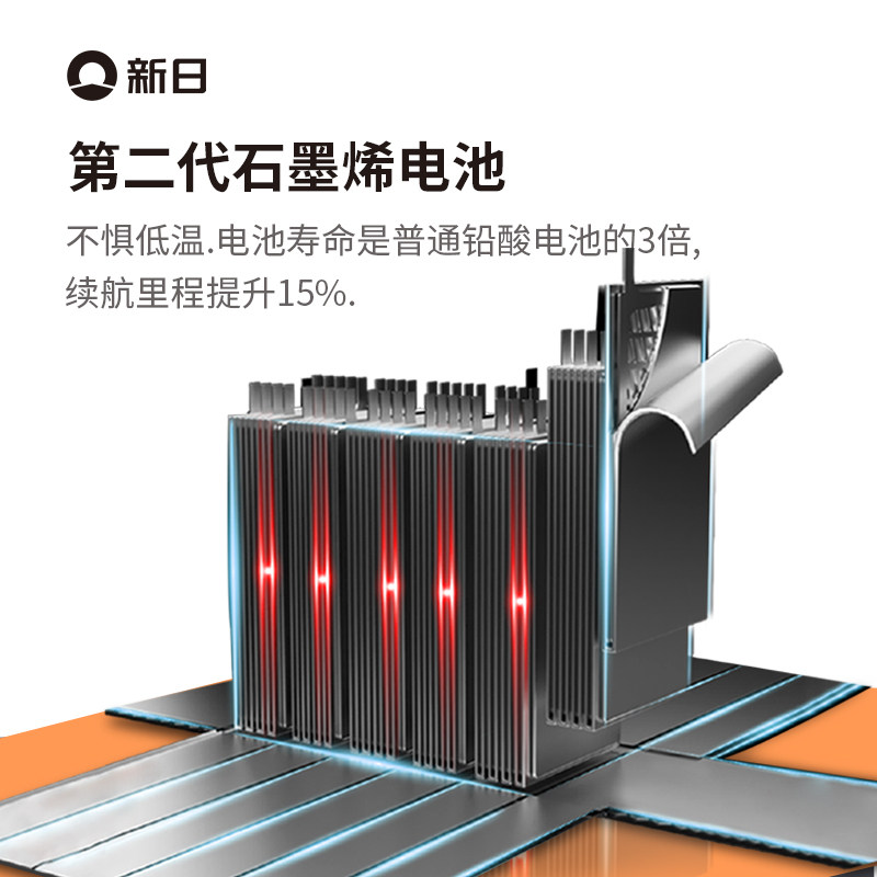 新日智能电动车48v石墨烯新国标轻便电瓶车旗舰电动自行车