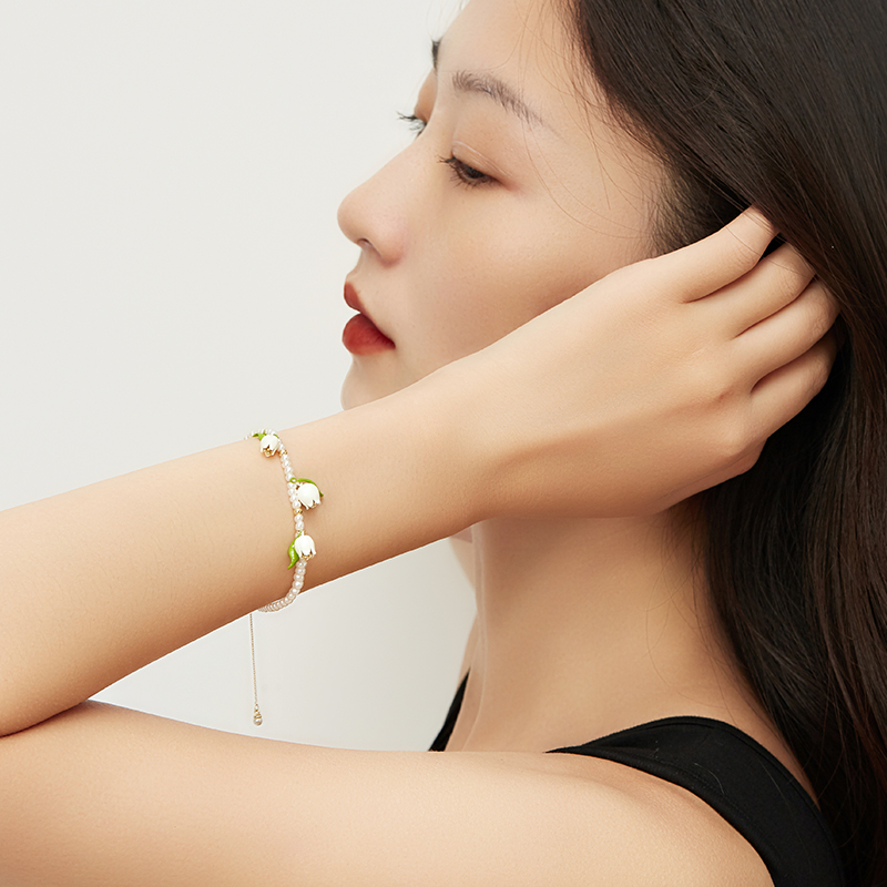 手链预售shine萱子饰品铃兰系列珍珠巴洛克法式高级手链