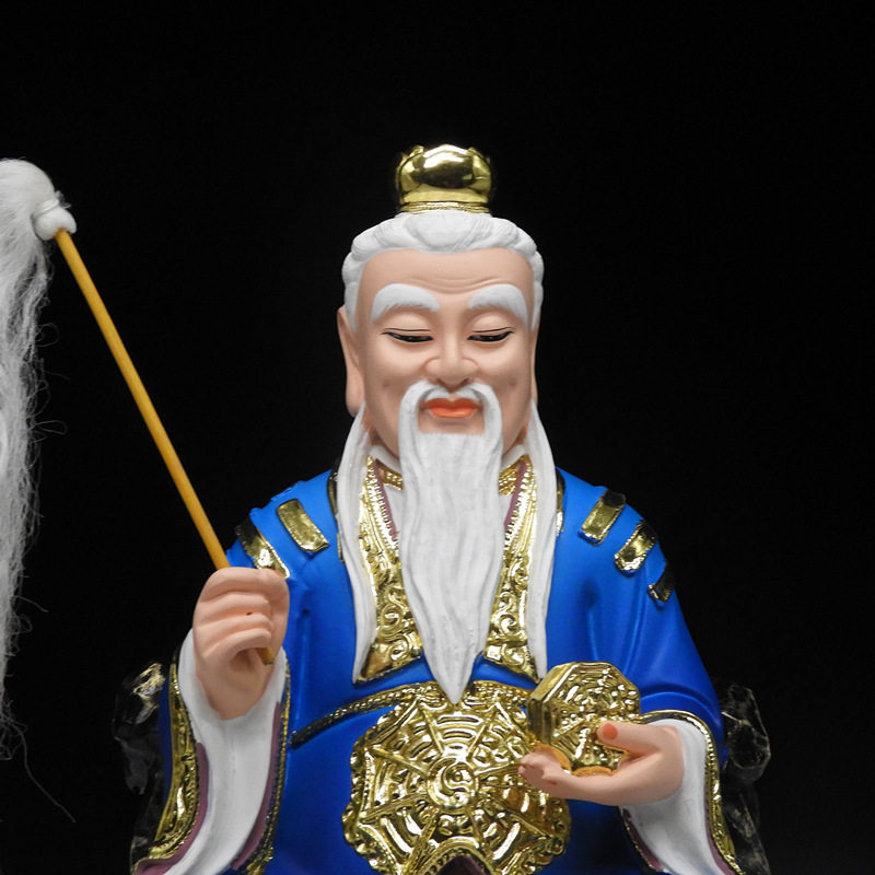 鸿钧树脂神像老祖道像道人三清师傅道教教师摆件