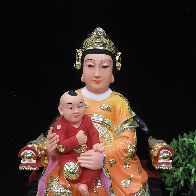 娘娘包邮树脂神像送子道教供奉12寸16寸摆件摆件