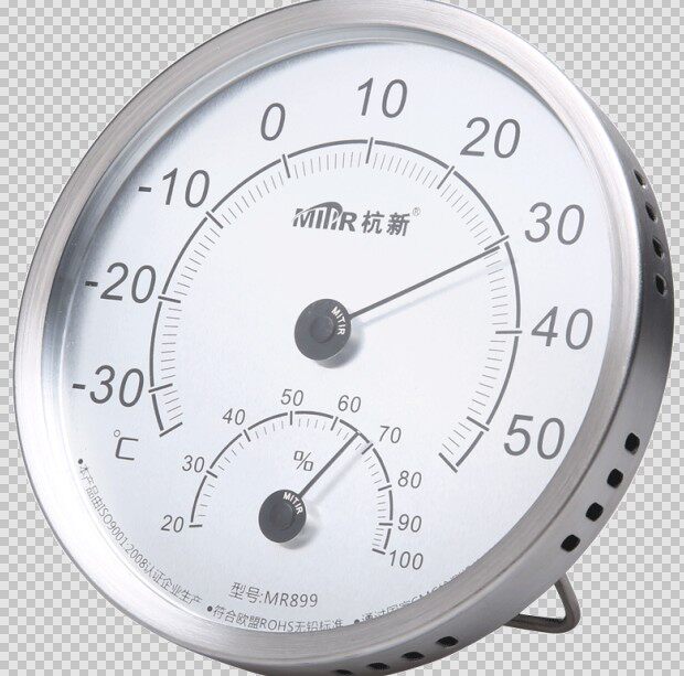 金属室内温度计湿度计高精度家用婴儿房免电池大棚湿温湿度计表