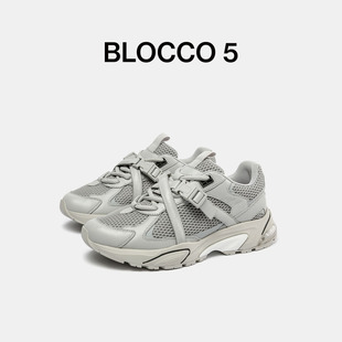 清仓断码 | BLOCCO5女鞋秋季情侣休闲鞋Y2K千禧风搭扣增高老爹鞋