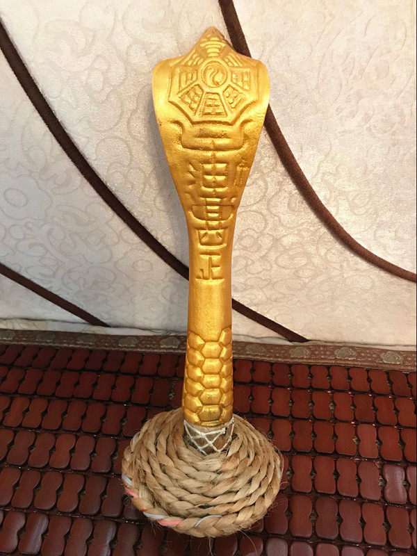 道教法绳蛇头法器蛇鞭用品眼镜蛇法索龙鞭道教工艺品