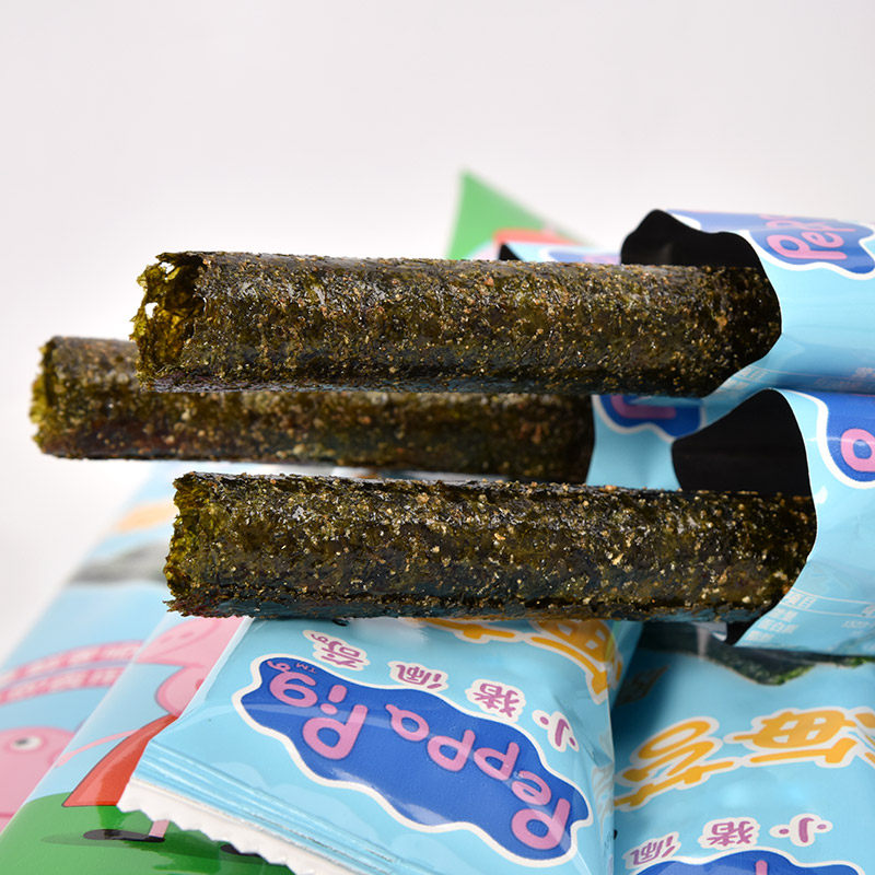 添乐卡通王海苔卷50g盒装小猪佩奇联名款宝宝海海苔系列