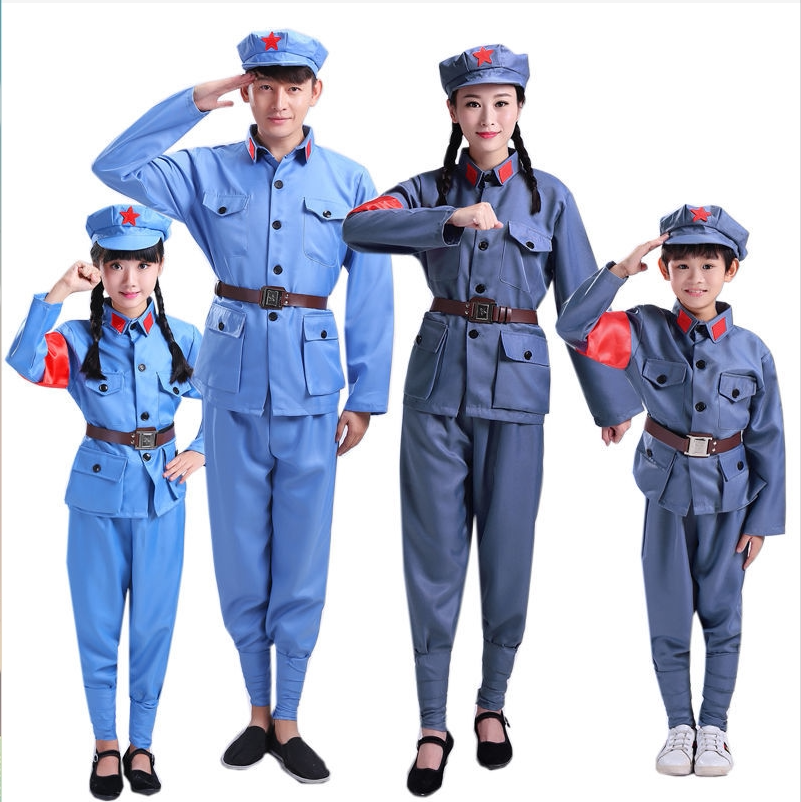 红军演出演出服服装儿童小红军装闪闪红星舞蹈儿童演出服