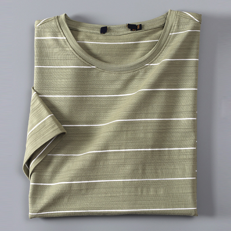 好货久等！福利奉献！原单尾单外贸男夏季薄款剪标短袖竹节棉t恤