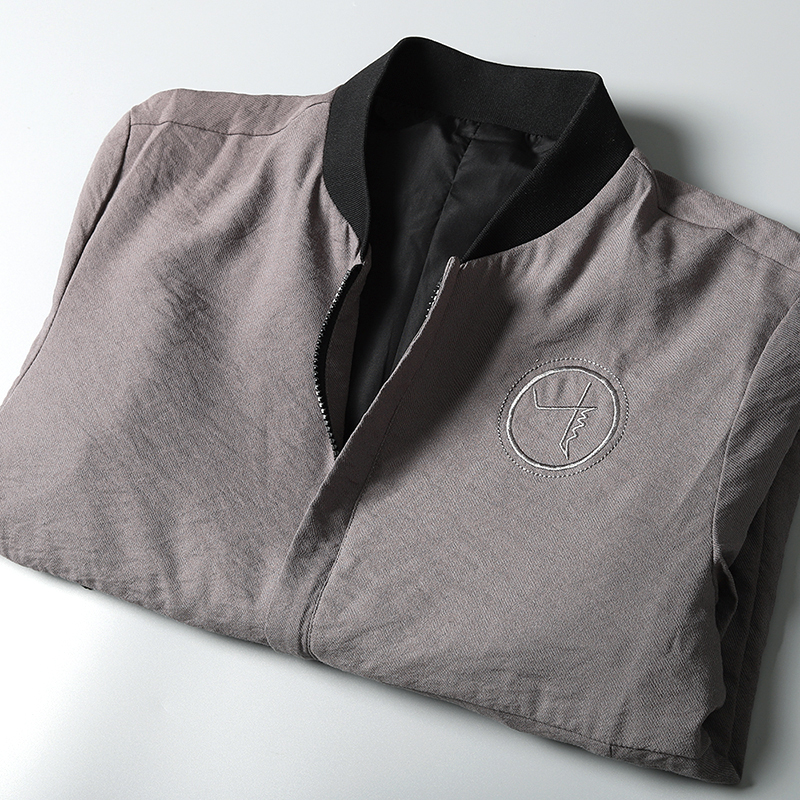 顺垂有型！牛货捡漏外贸夹克男士薄款舒适透气棒球领外套剪标上衣