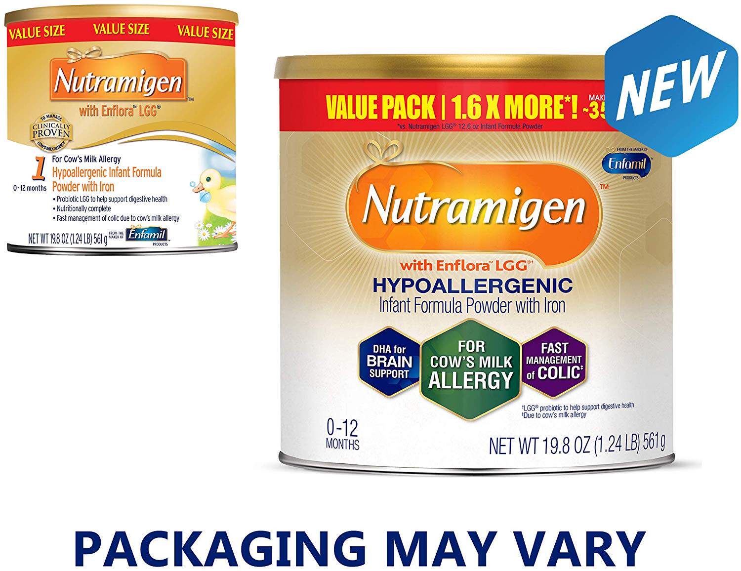 美国版美赞臣nutramigen深度水解蛋白过敏防腹泻安敏健lgg1段561g