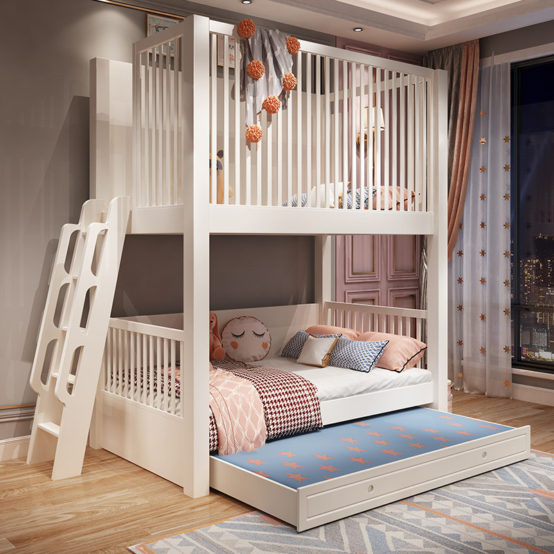 定制实木儿童上下床双层床上下铺两层男孩高低高低