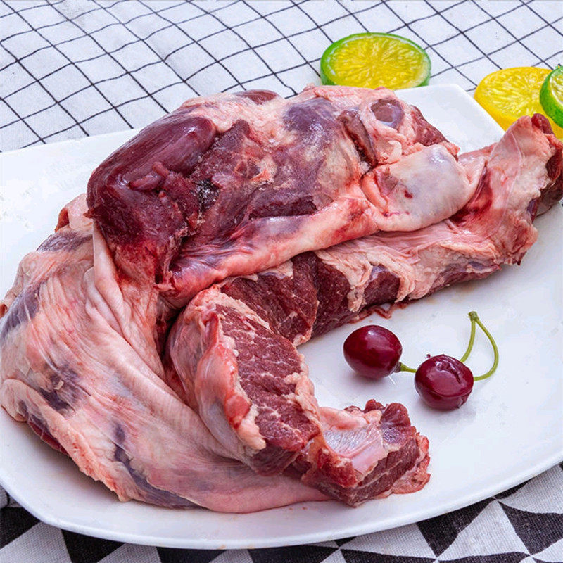新鲜冷冻猪肉护心肉20斤生鲜烧烤纯干连肝隔膜肉膈肌肉罗隔肉油边