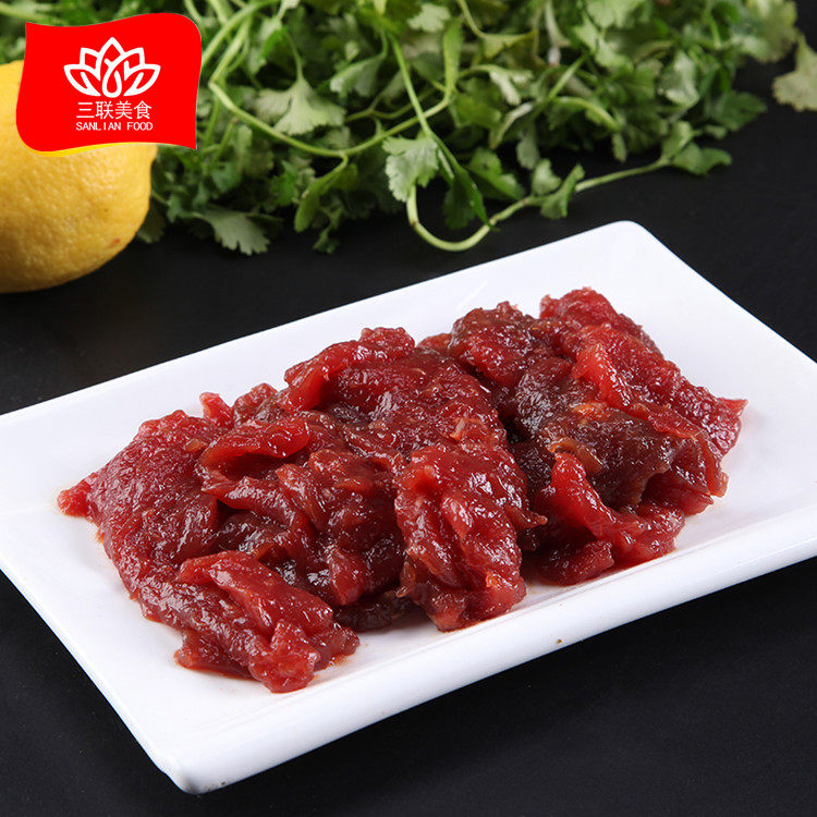 蚝油肉片30斤调理腌制蚝油牛肉味肉片食堂快餐速冻食品半成品菜