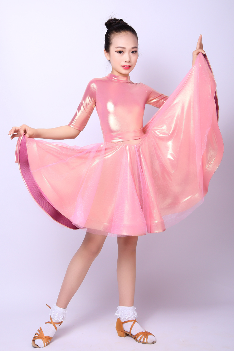 儿童拉丁舞裙女童专业比赛服少儿舞蹈练功演出服女孩考级表演服装