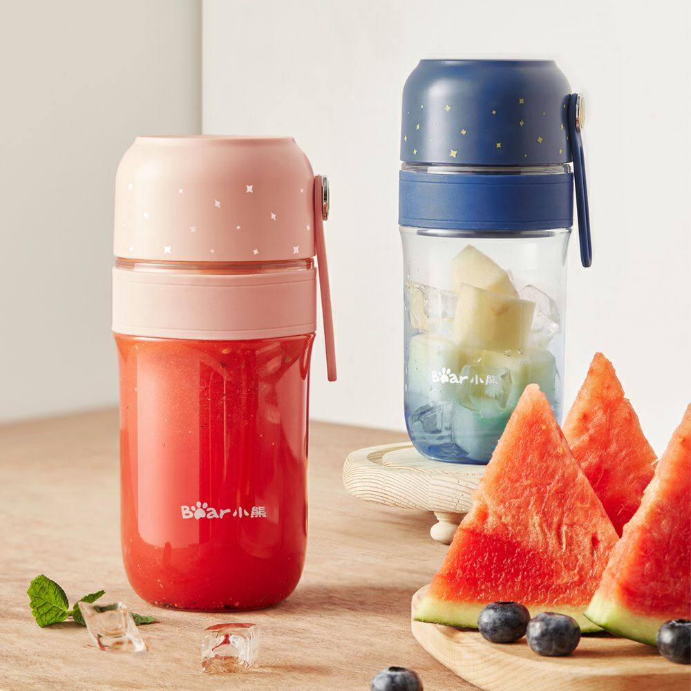 小熊榨汁机家用宿舍迷你小型便携式炸汁电动网红榨汁机