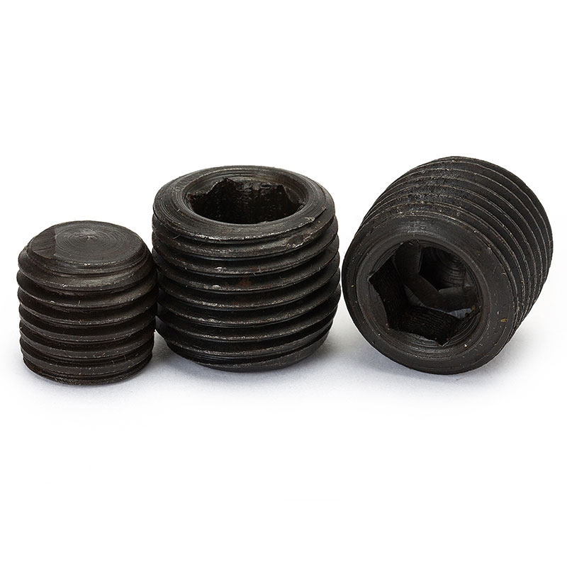 堵头六角螺塞油塞丝堵止付螺丝喉塞碳钢发黑管堵