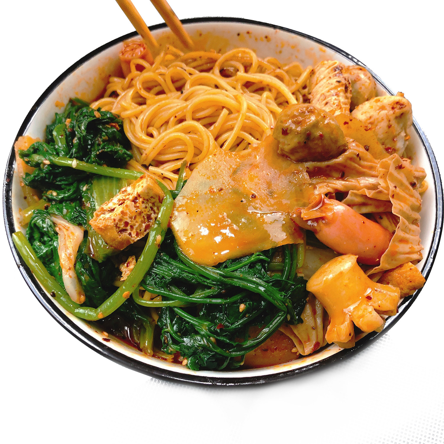 麻辣烫九星星川东北5份装包邮送素菜包黏糊自煮冲泡方便面