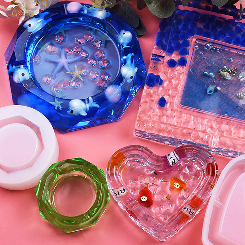 翠锐diy水晶滴胶套装材料包ab胶手工饰品烟灰缸戒指手镯手机模具