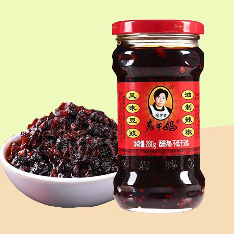 陶华碧老干妈风味豆豉280g4瓶油制酱料拌面辣椒酱