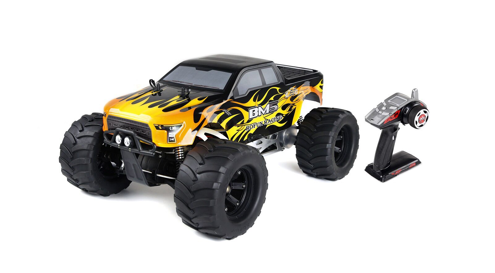 汽油遥控车车模若凡bm5油动四驱大脚模型燃油车模