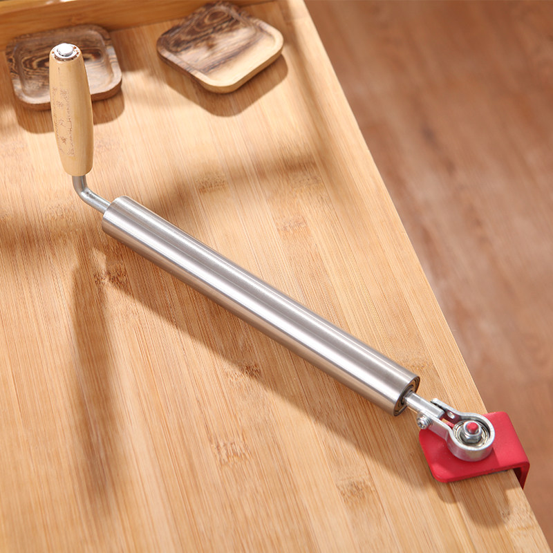 擀面杖不锈钢半自动擀面杖神器杆面棍干擀面棒面条烘焙饼diy器具