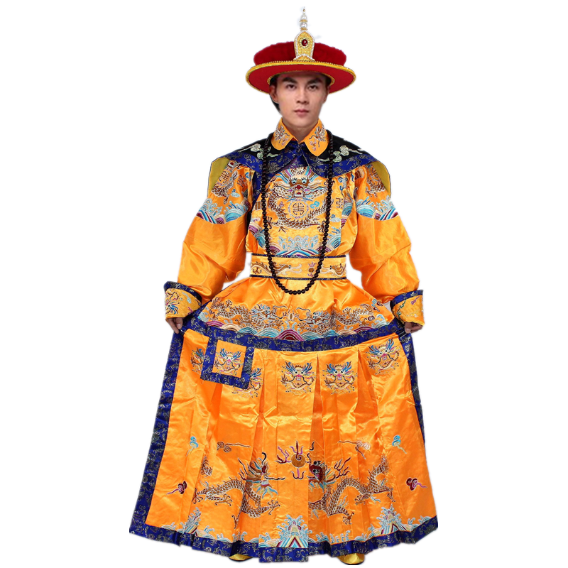 正品影视古装戏曲服装清朝皇帝皇上龙袍演出服康熙雍正朝服乾隆服