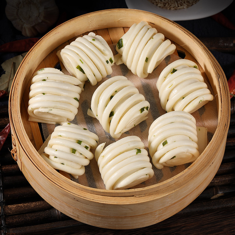 九岭夼葱油花卷家庭早餐速冻面食馒头包子广式包点