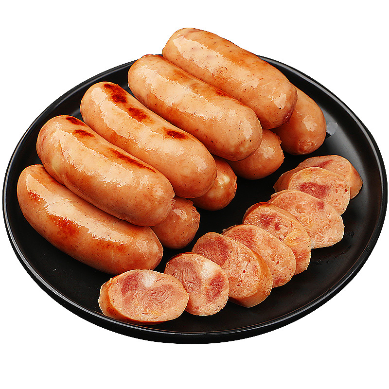 九岭夼火山石纯肉烤肠黑胡椒脆皮原味肉肠台湾热狗地道黑椒肠香肠