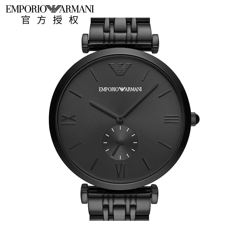 emporio armani阿玛尼手表男 正品编织钢带石英芯男士腕表ar11264