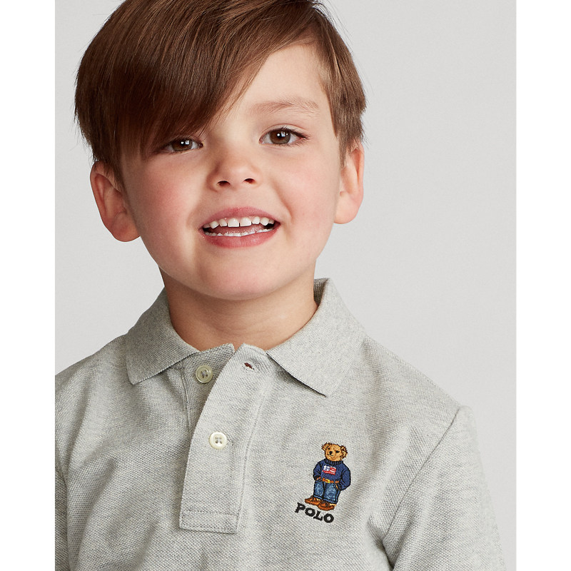 ralphlauren拉夫劳伦男童经典小熊图案网布polo33617t恤