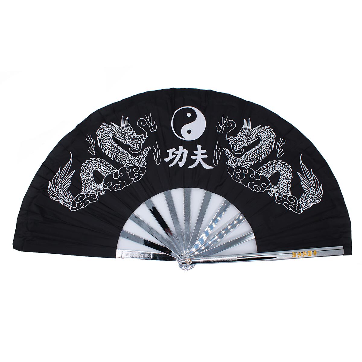 武术长城不锈钢太极铁扇扇中红色高档响扇钢扇太极扇