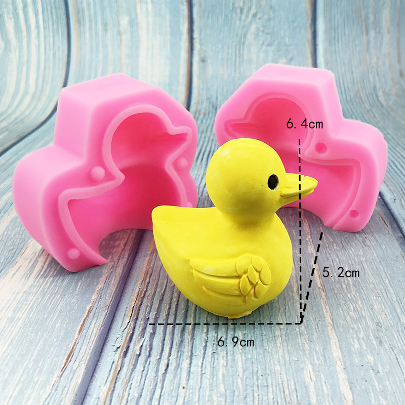 模具3d奶牛小黄鸭立体动物圆球冰格慕斯点心烘焙模具