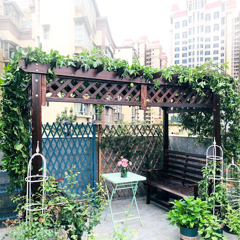 防腐葡萄架爬藤花架室外庭院组装凉亭阳台户外花架