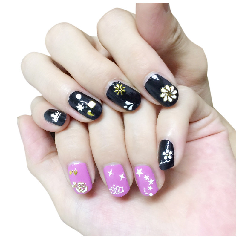 指甲贴纸 韩国防水持久无毒 流金岁月3d烫金 美甲贴花饰品包邮diy