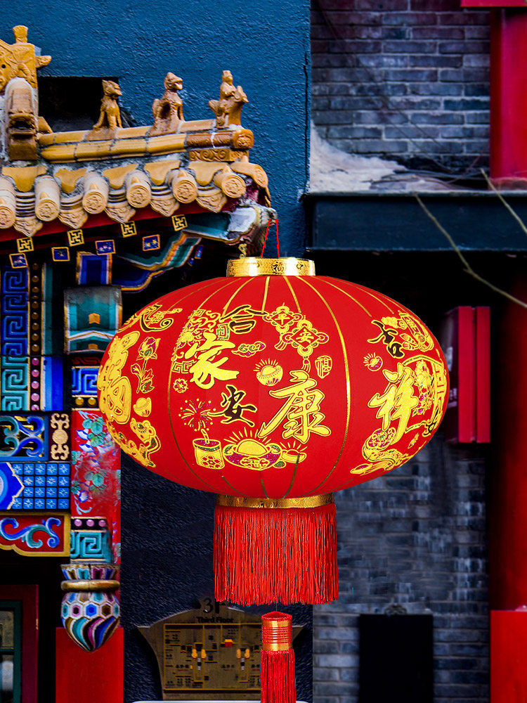 灯笼红灯笼大红户外防水发光乔迁春节过年年元旦灯笼