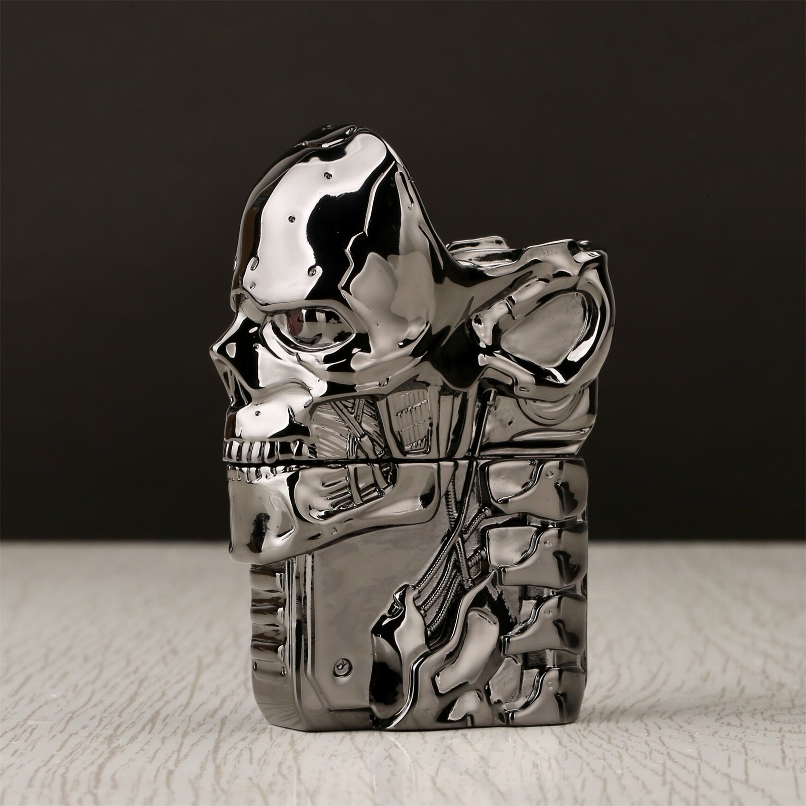 zippo防风打火机官方原版终结者盔甲骷髅电影授权zippo