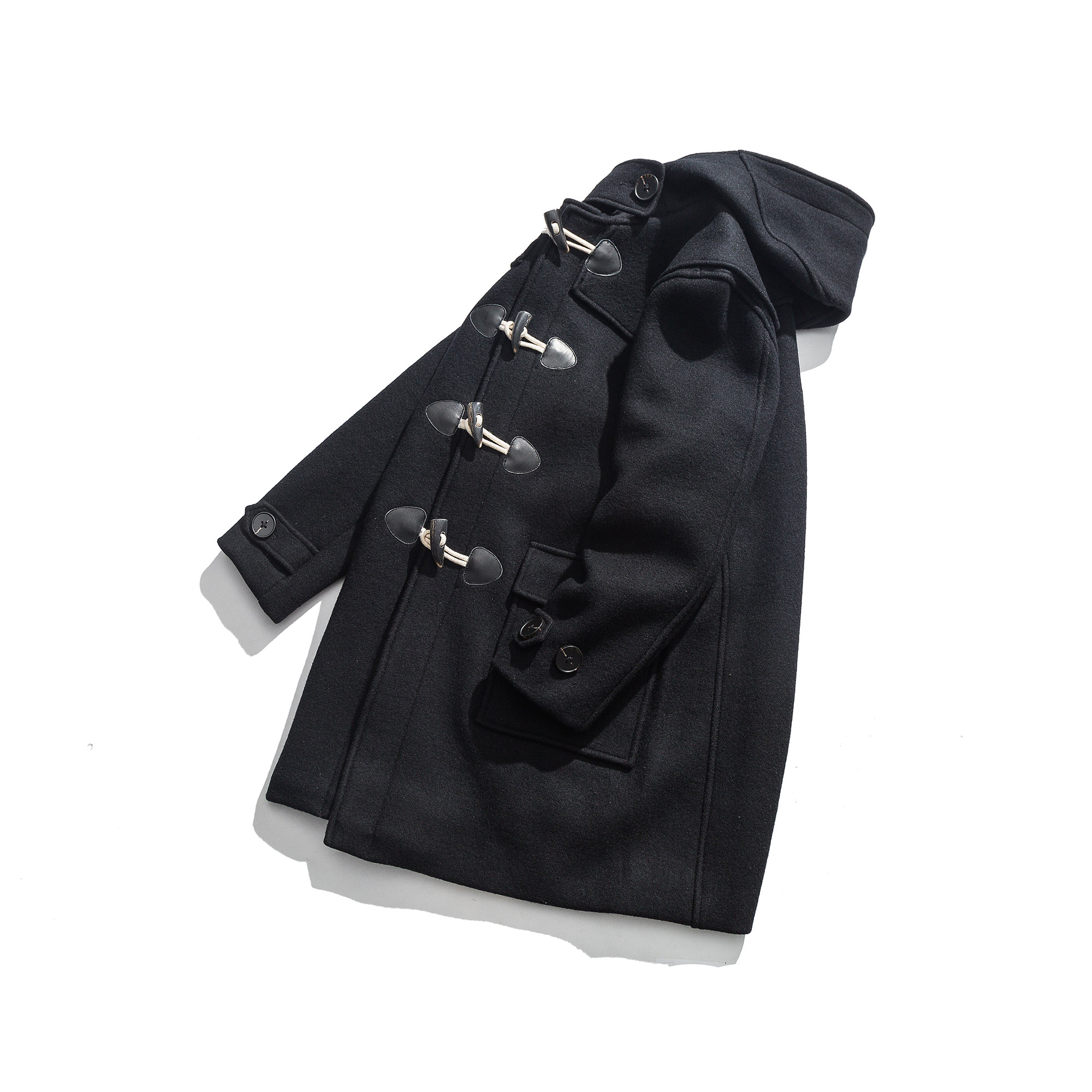 ace浮生出品dufflecoat达夫渔夫大衣进口重磅毛呢大衣