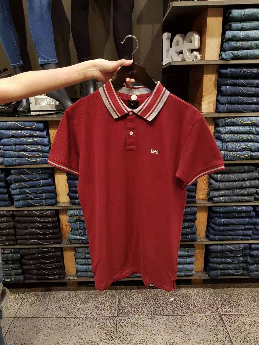 菲律宾lee男装专柜正品代购2020春季新品纯棉短袖polo衫男6l19