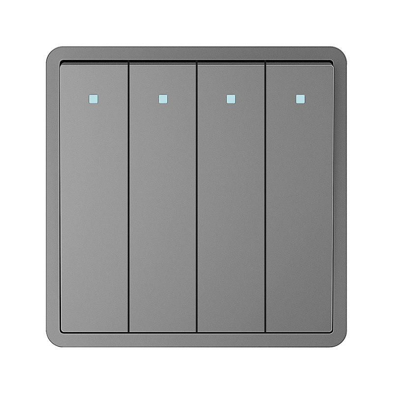 四开国际电工开单家用暗装四位单控单联开关工业单控开关