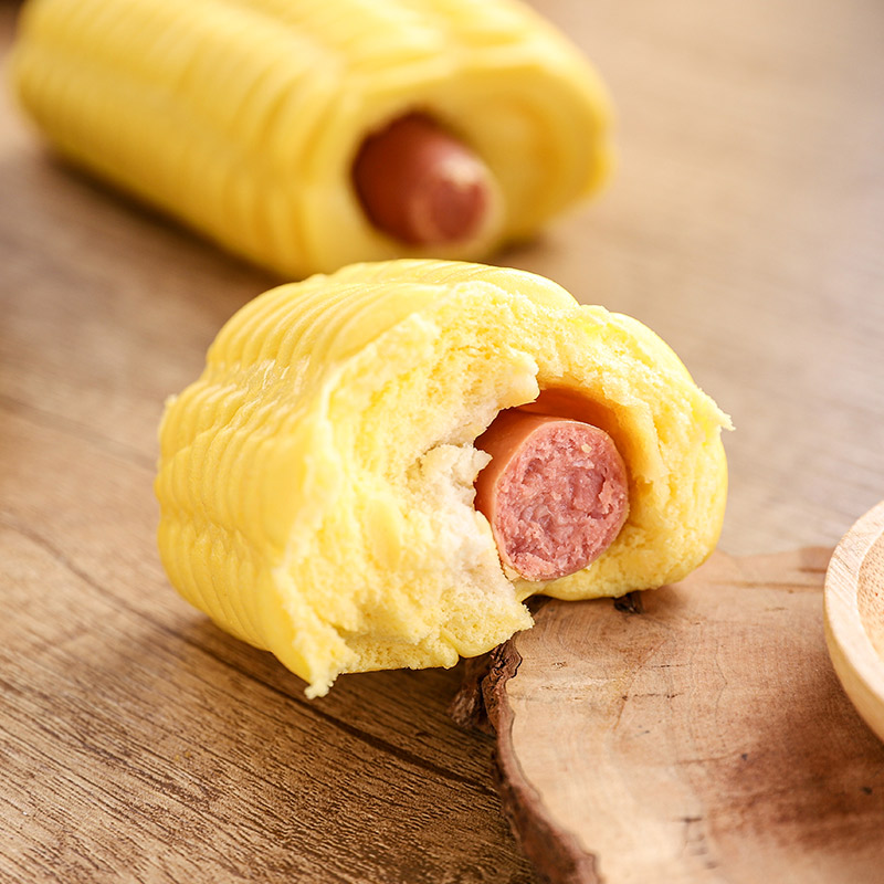 玉米热狗卷营养早餐香肠卷脆皮肠夹心面点速冻早茶点心面食小吃