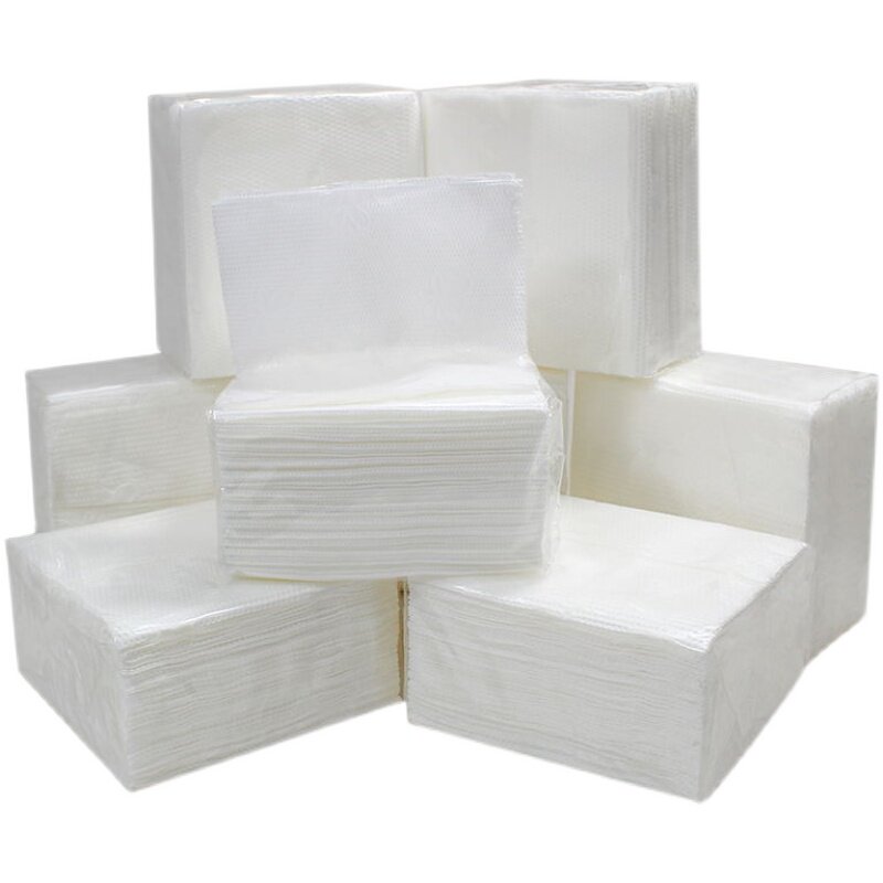 100包餐巾纸抽纸整箱小包包装饭店专用便宜散装抽纸