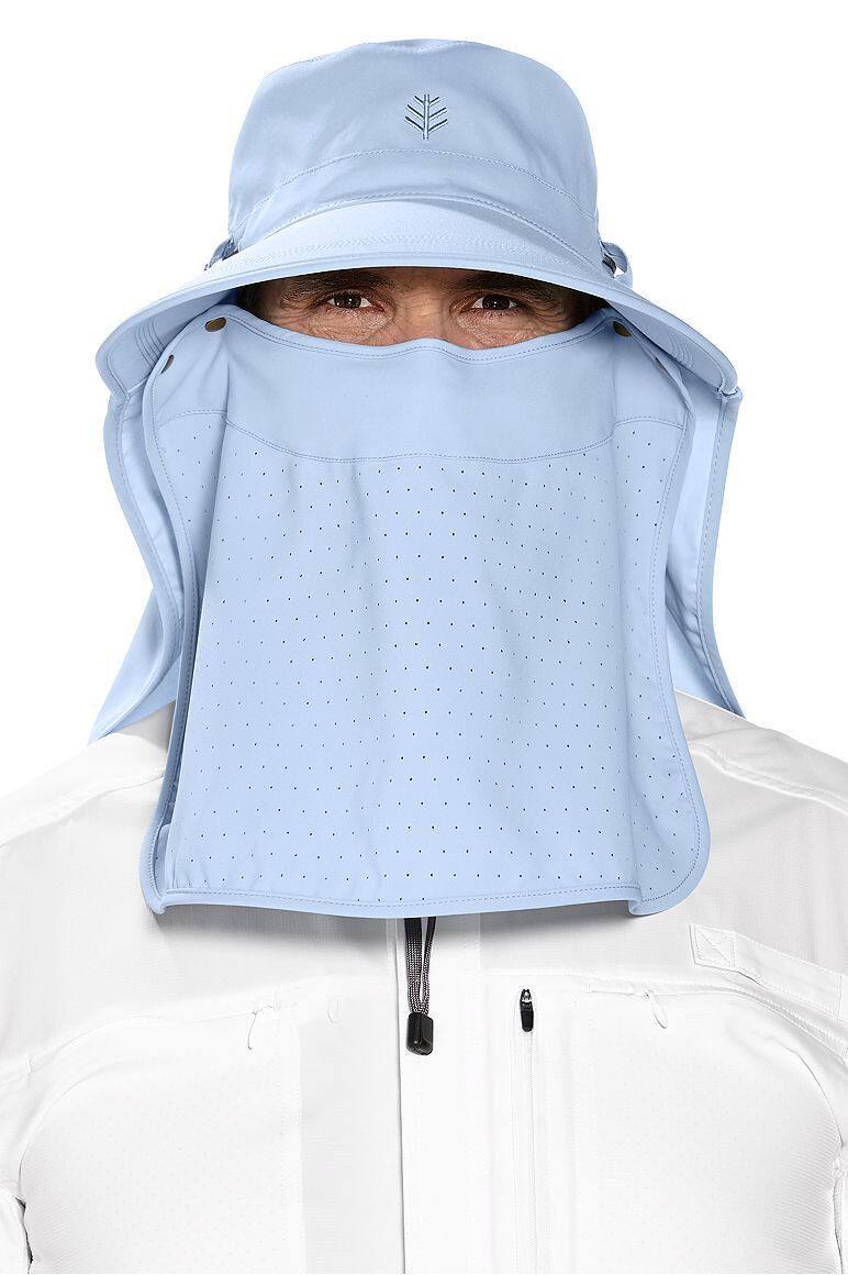 海淘coolibar养蜂人面具帽 防紫外线防晒帽 面罩可拆 upf50 02365