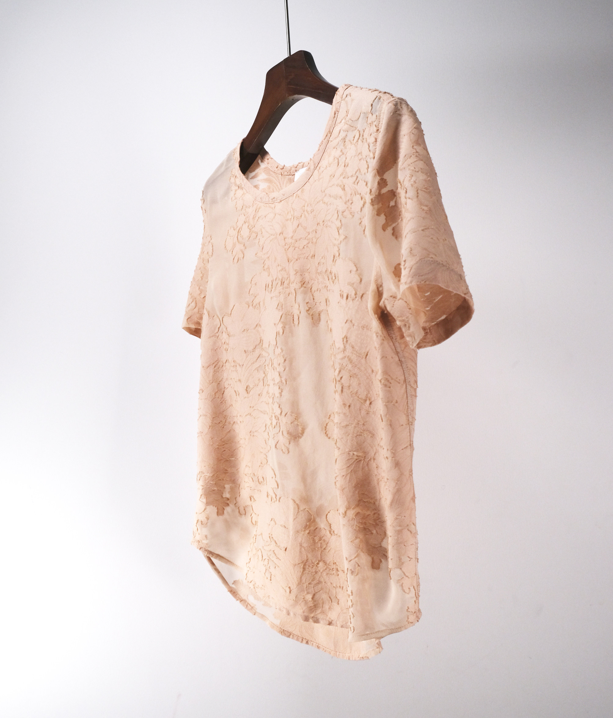 衬衫真丝北美大师丝绵提花立体烂花工艺蜜瓜衬衫